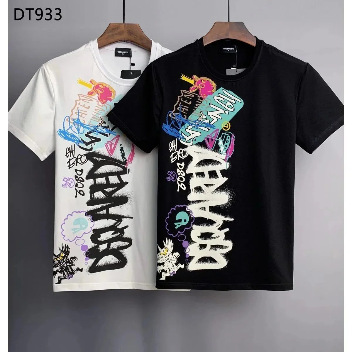 DSQUARED2 Graffiti Print T-Shirt for Men