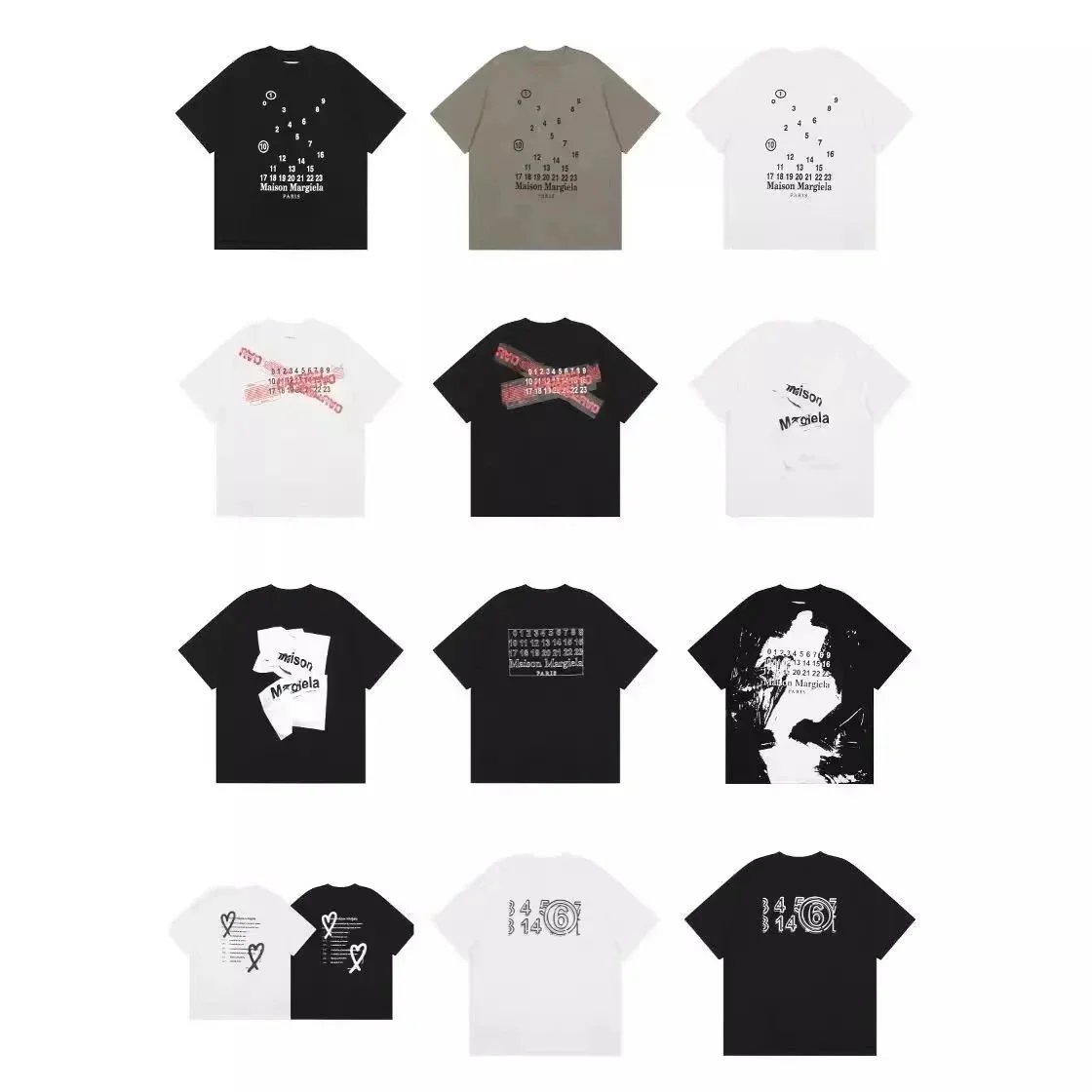 Maison Margiela T-Shirts Collection - Minimalist Design & Logo Prints