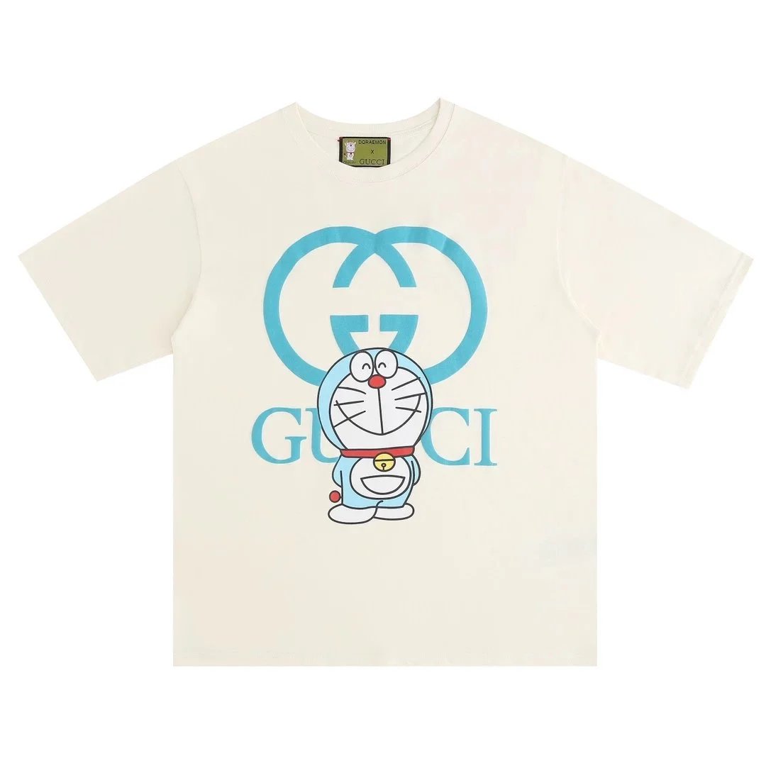 Gucci x Doraemon T-Shirt White Blue Logo