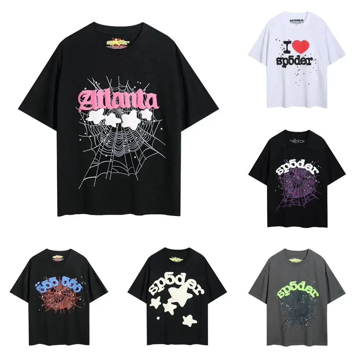Spider Web Graphic T-Shirt Collection for Men and Women