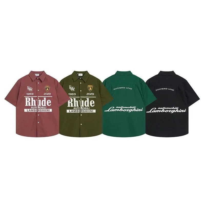 Rhude x Lamborghini Collaboration Short Sleeve Shirt