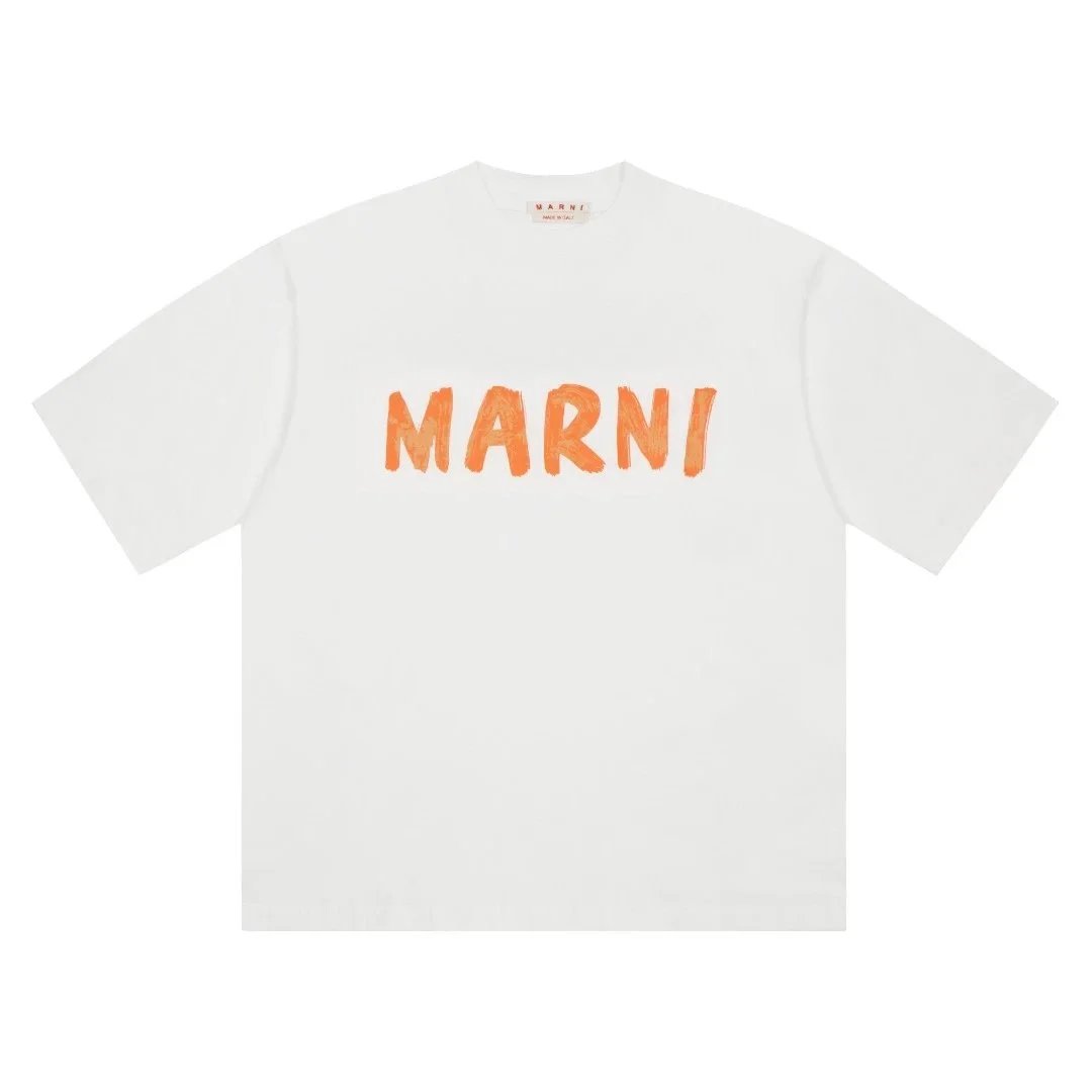 MARNI White Logo Print T-Shirt