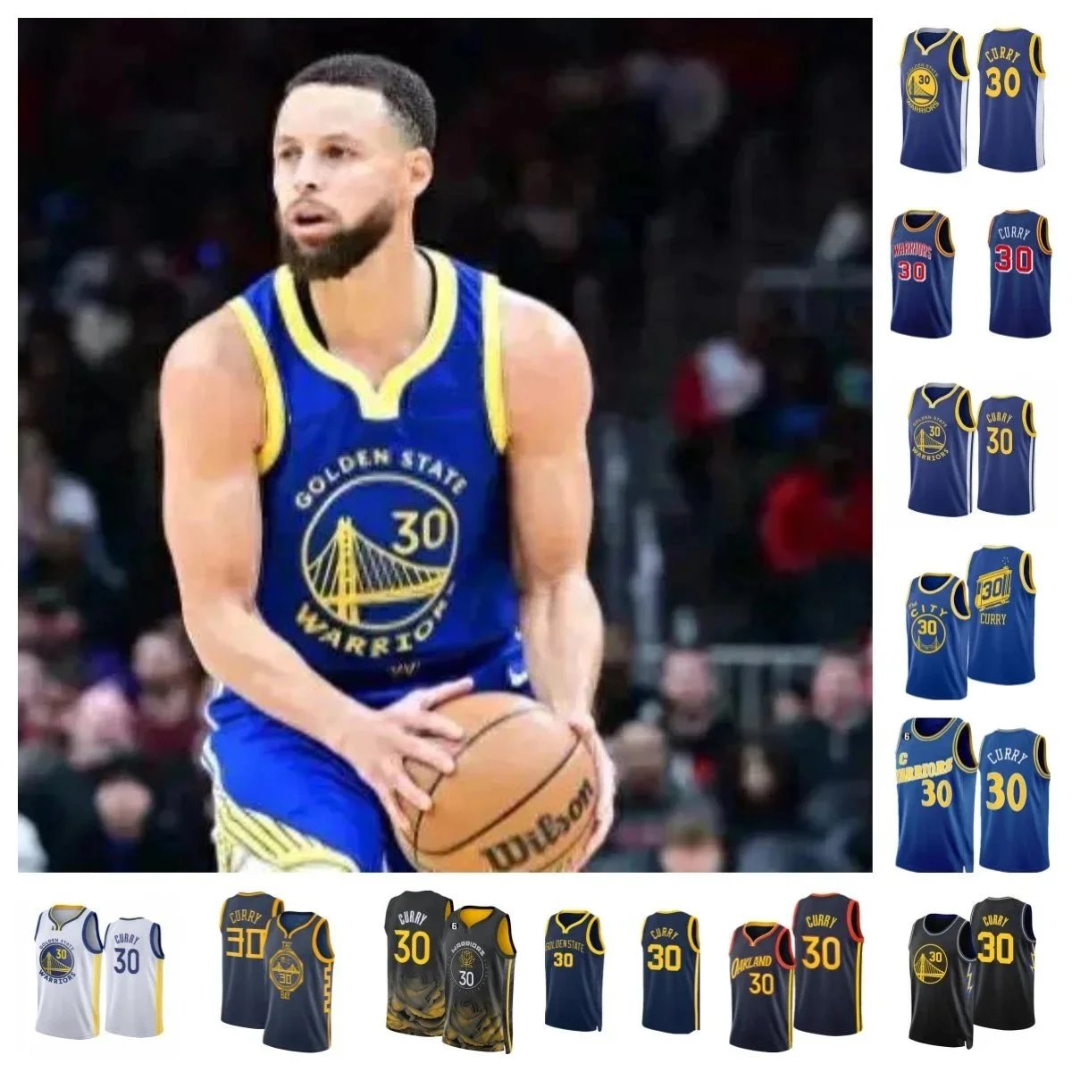 Stephen Curry #30 Golden State Warriors Basketball Jersey