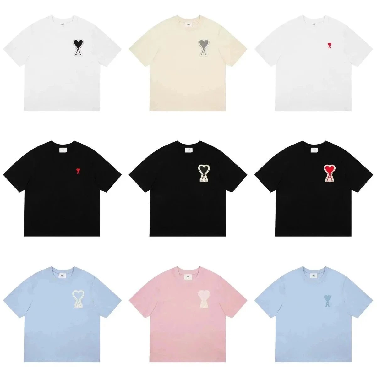 BAPE Heart Logo T-Shirt Unisex Streetwear Tee
