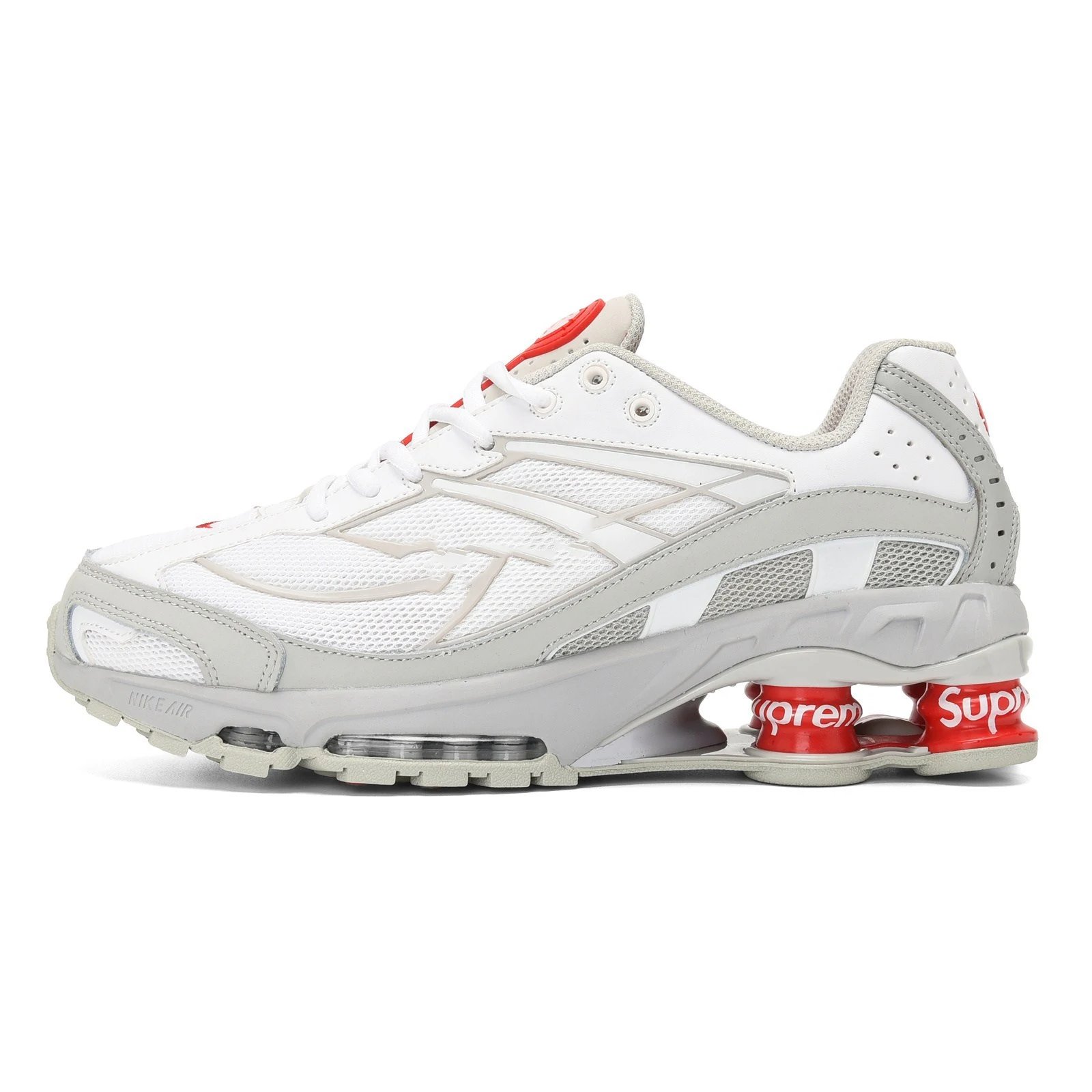 Supreme x Nike Air Max 200 White Red Sneakers