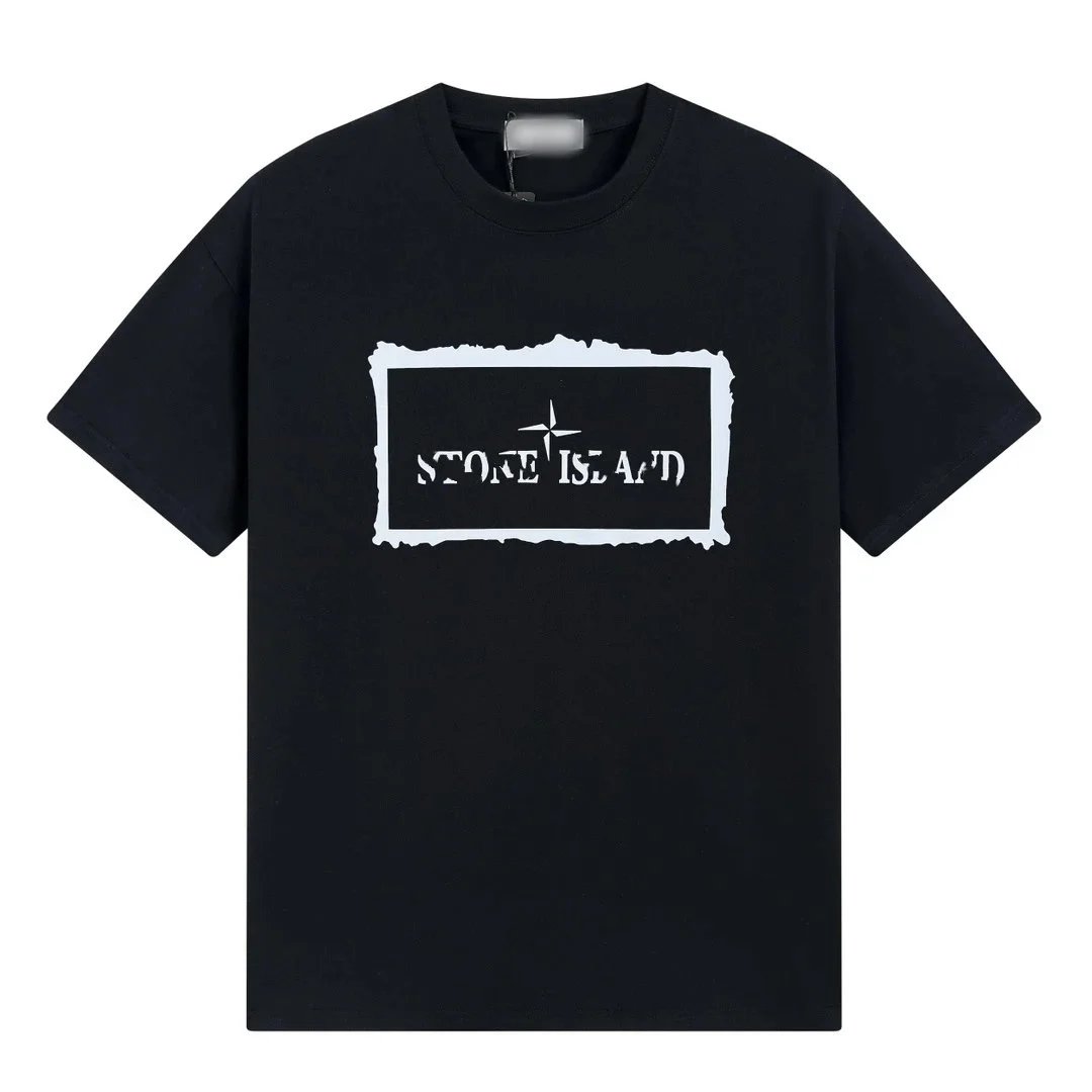 Stone Island Logo T-Shirt Black Men's Casual Wear
