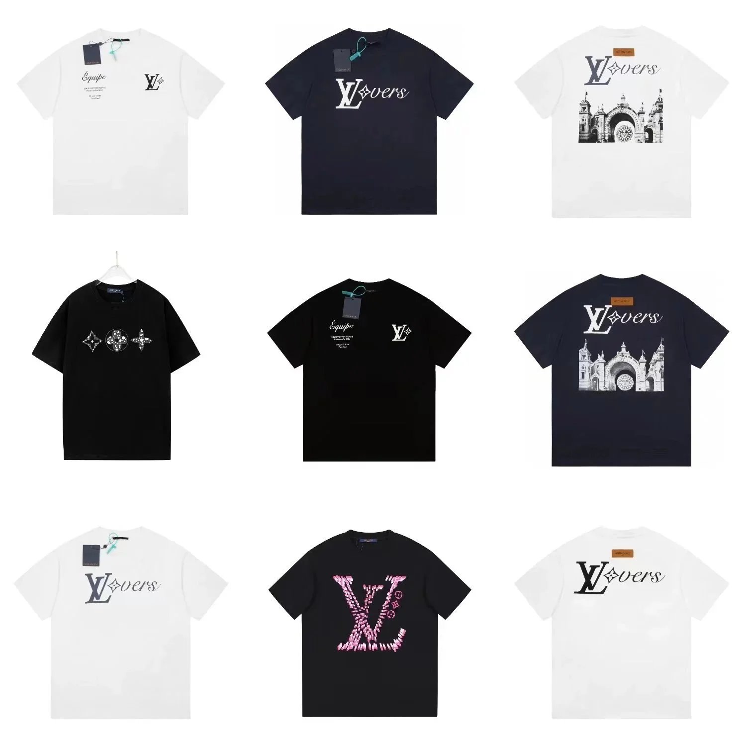 LV Lovers T-Shirt Collection Men's Fashion Streetwear