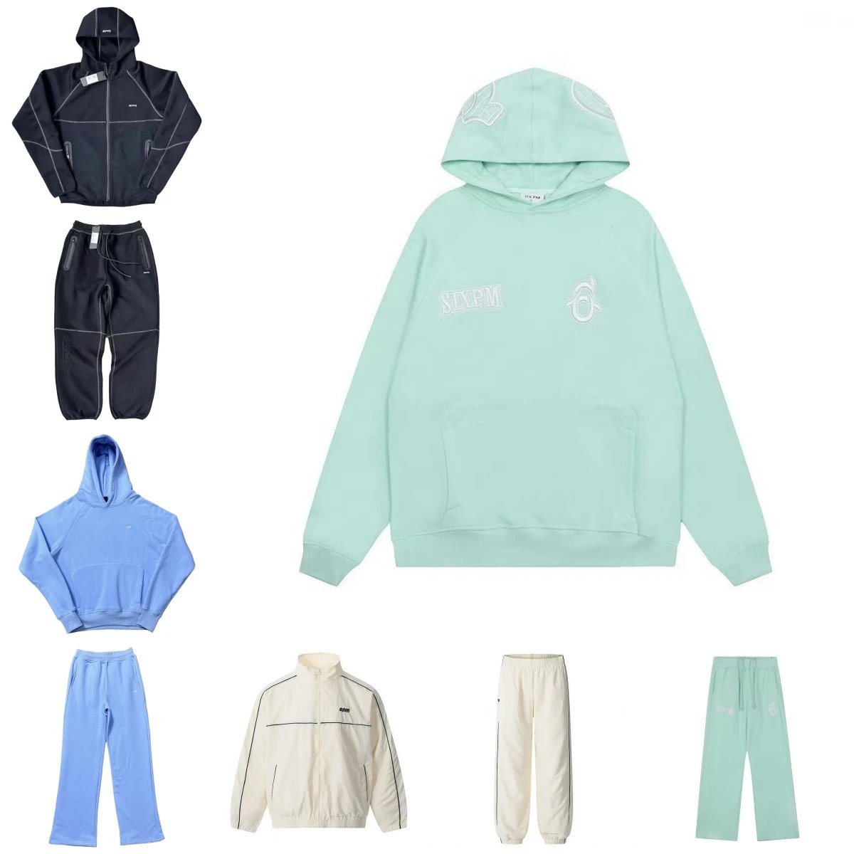 SEXFM Hoodie Sweatshirt and Tracksuit Set for Men Women