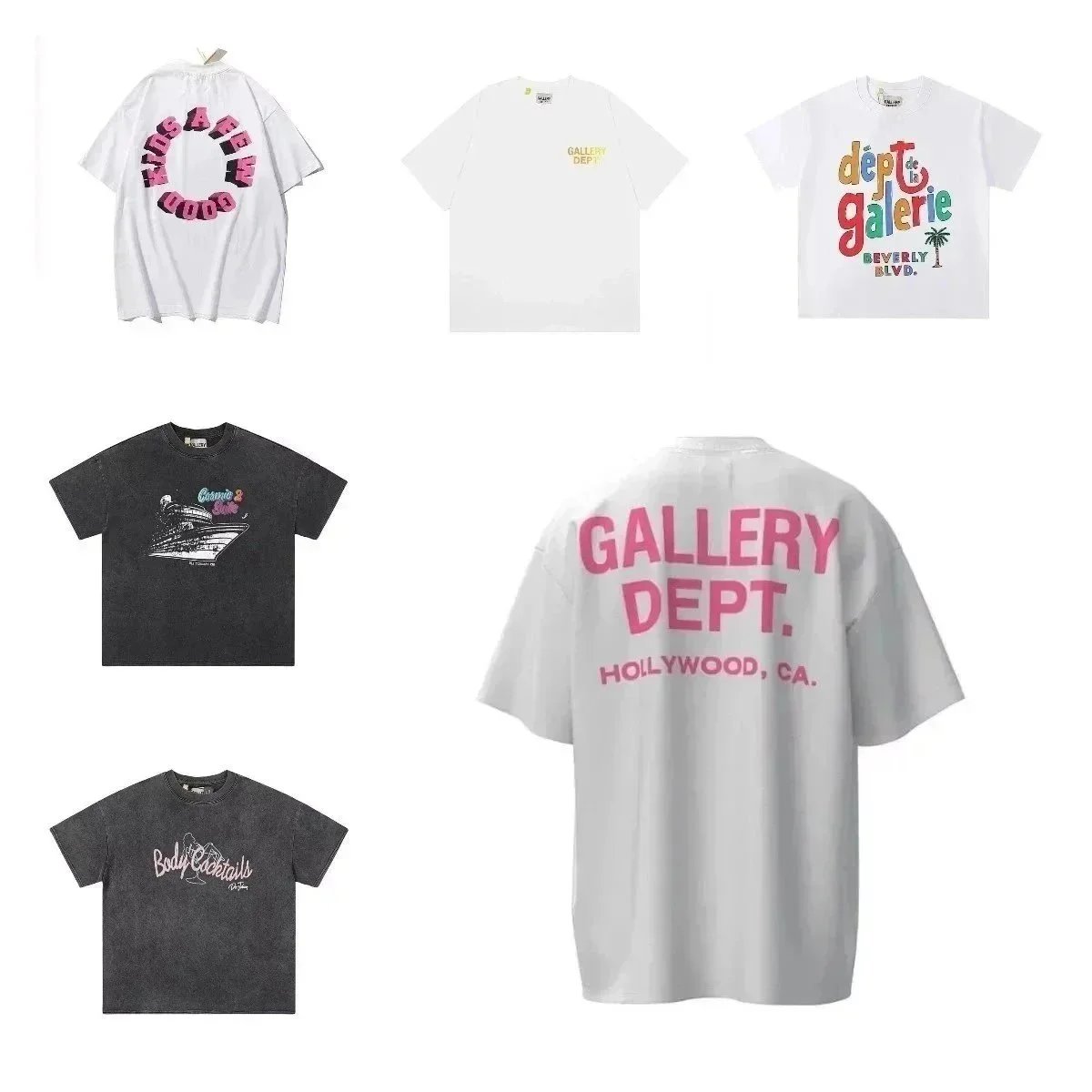 Gallery Dept T-Shirts Hollywood CA Graphic Tees Unisex Fashion