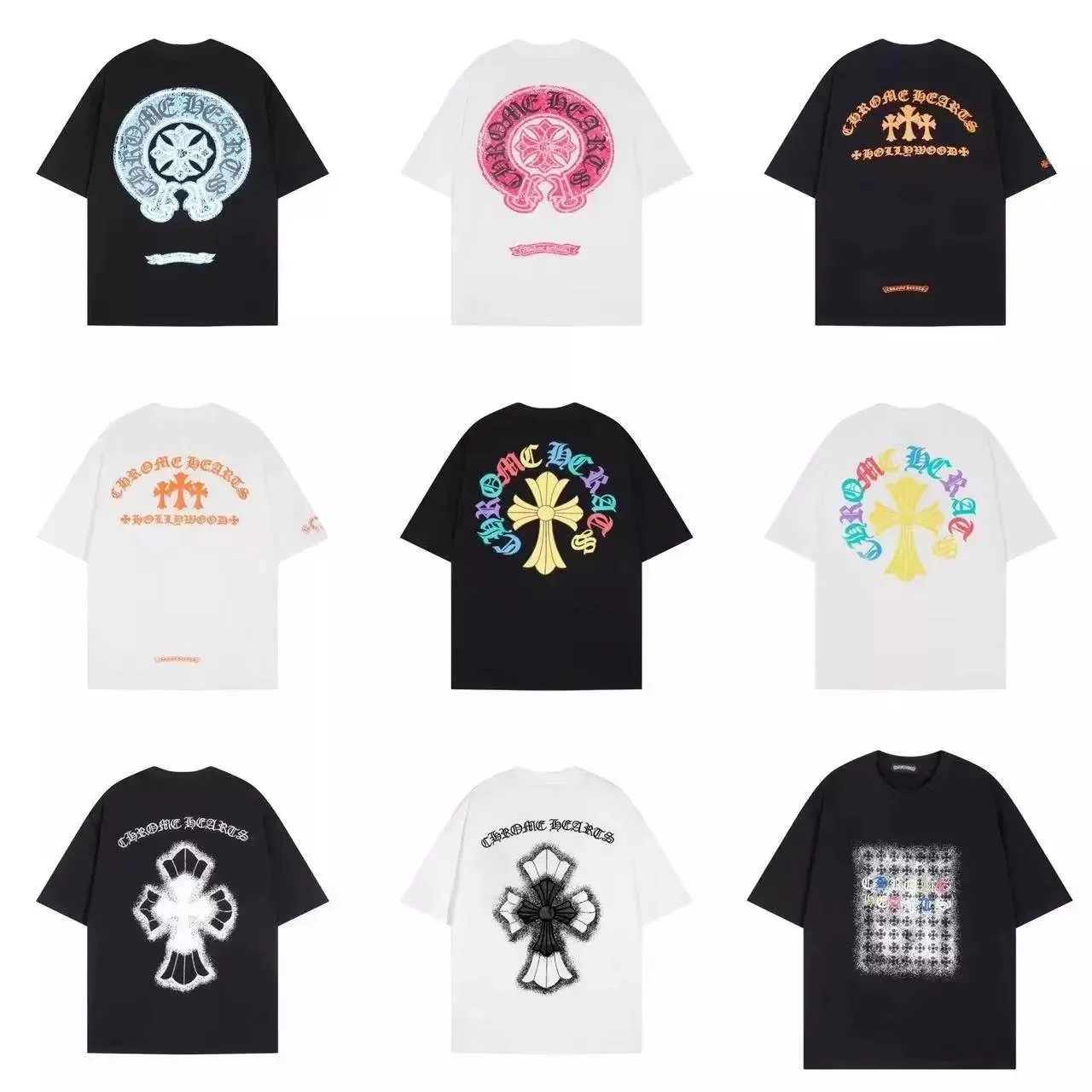Chromic Hearts T-Shirts with Cross and Logo Design