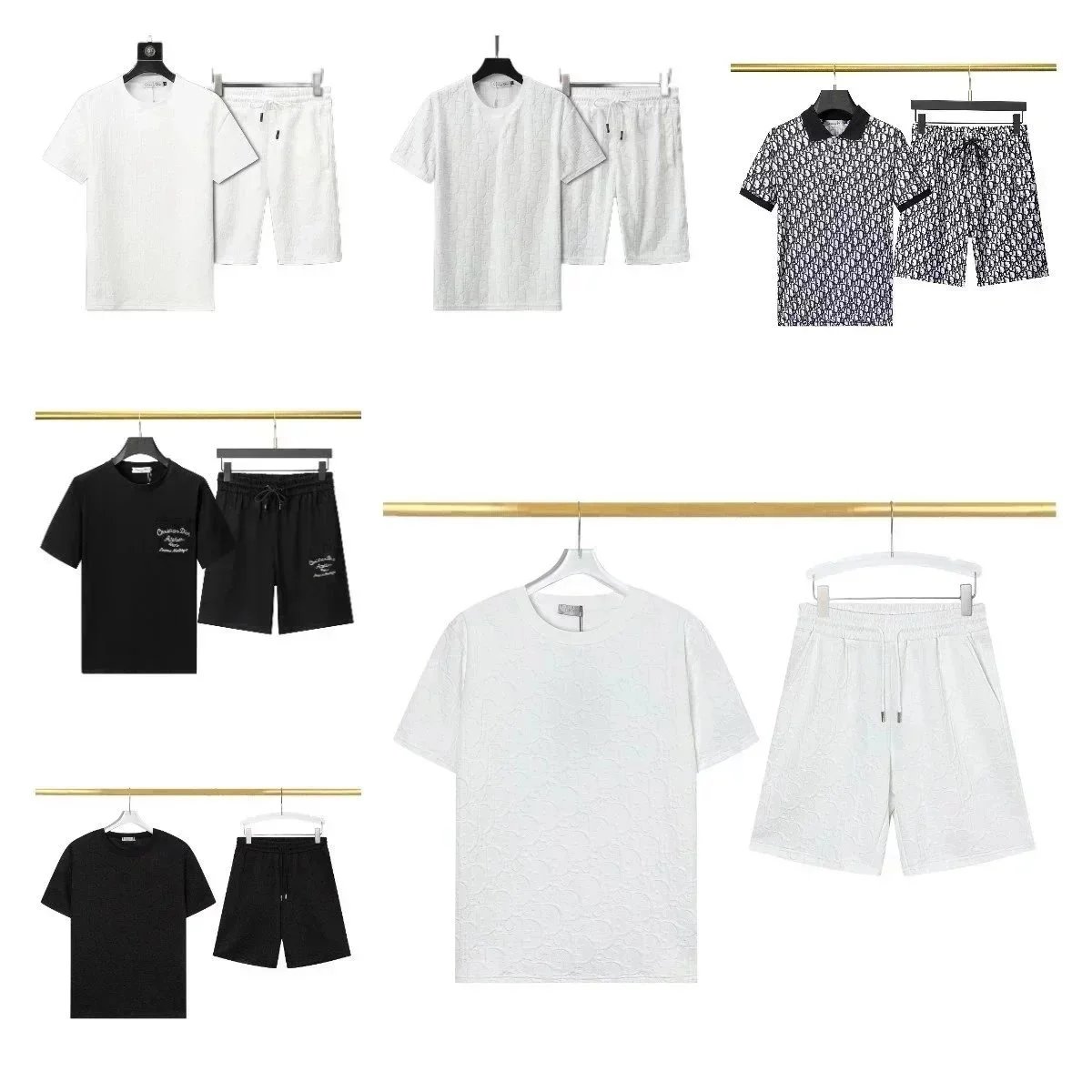 Dior Men's T-Shirt and Shorts Set Casual Wear