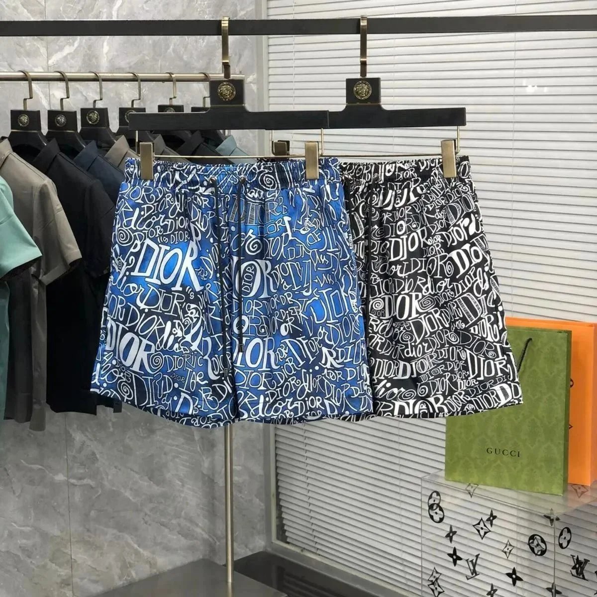 Dior Printed Swim Shorts for Men and Women