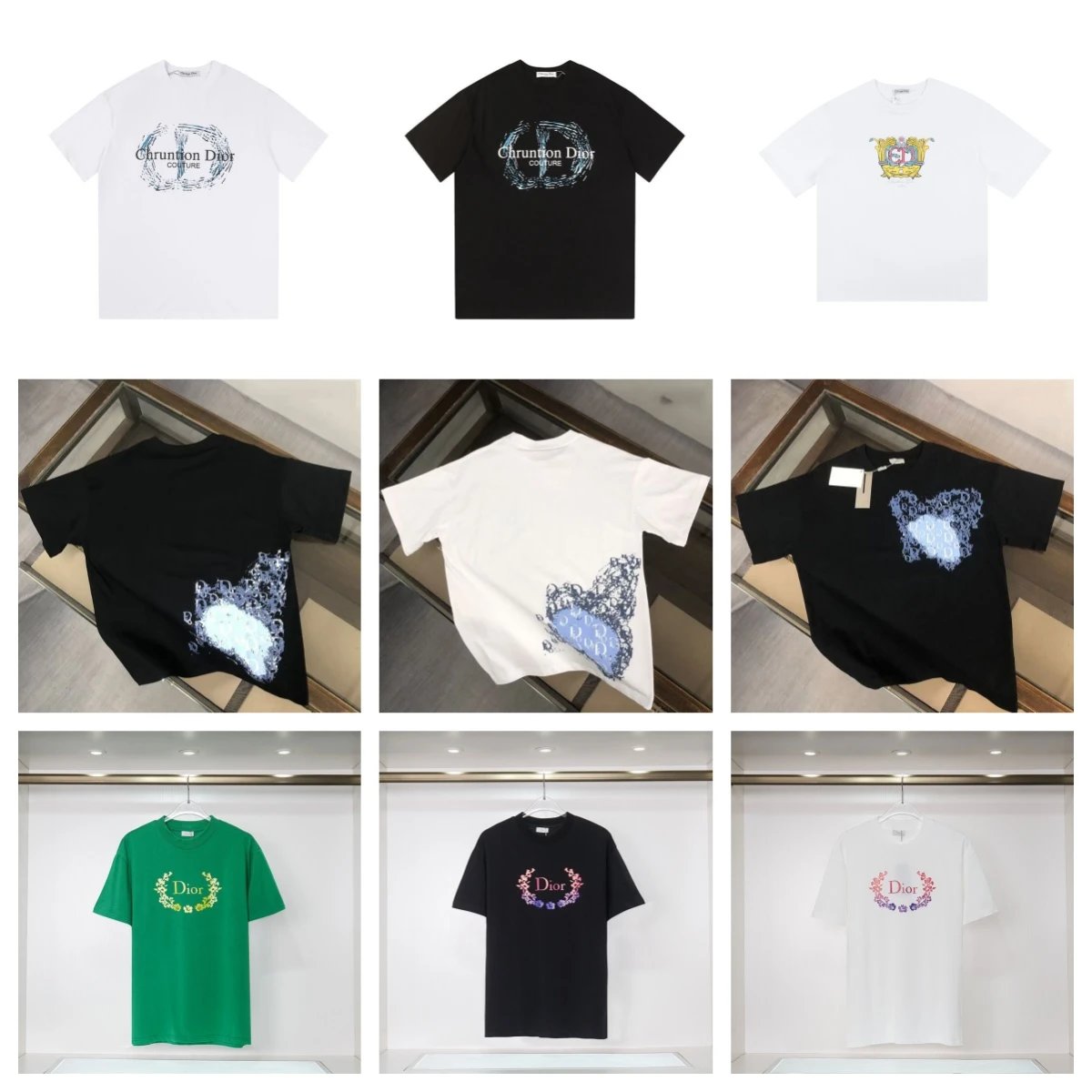 Dior T-Shirts Collection - Fashionable Men's Tees with Logo Design