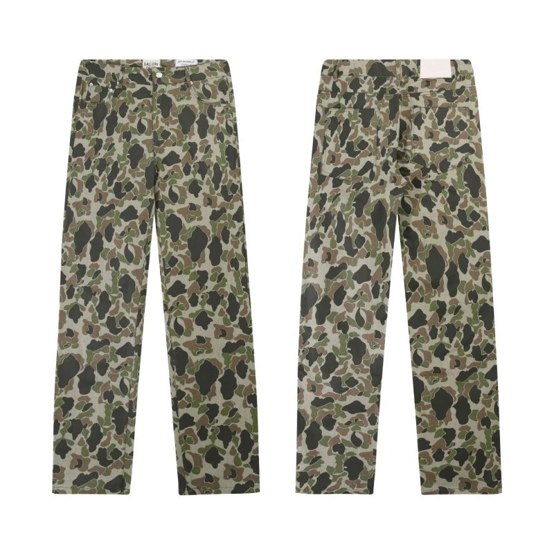 Camouflage Pattern Tapered Pants Men's Fashion