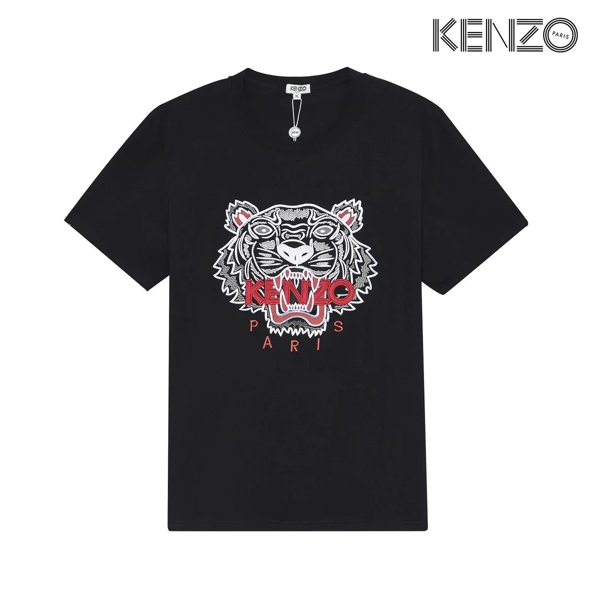 KENZO Tiger Head Logo T-Shirt Black