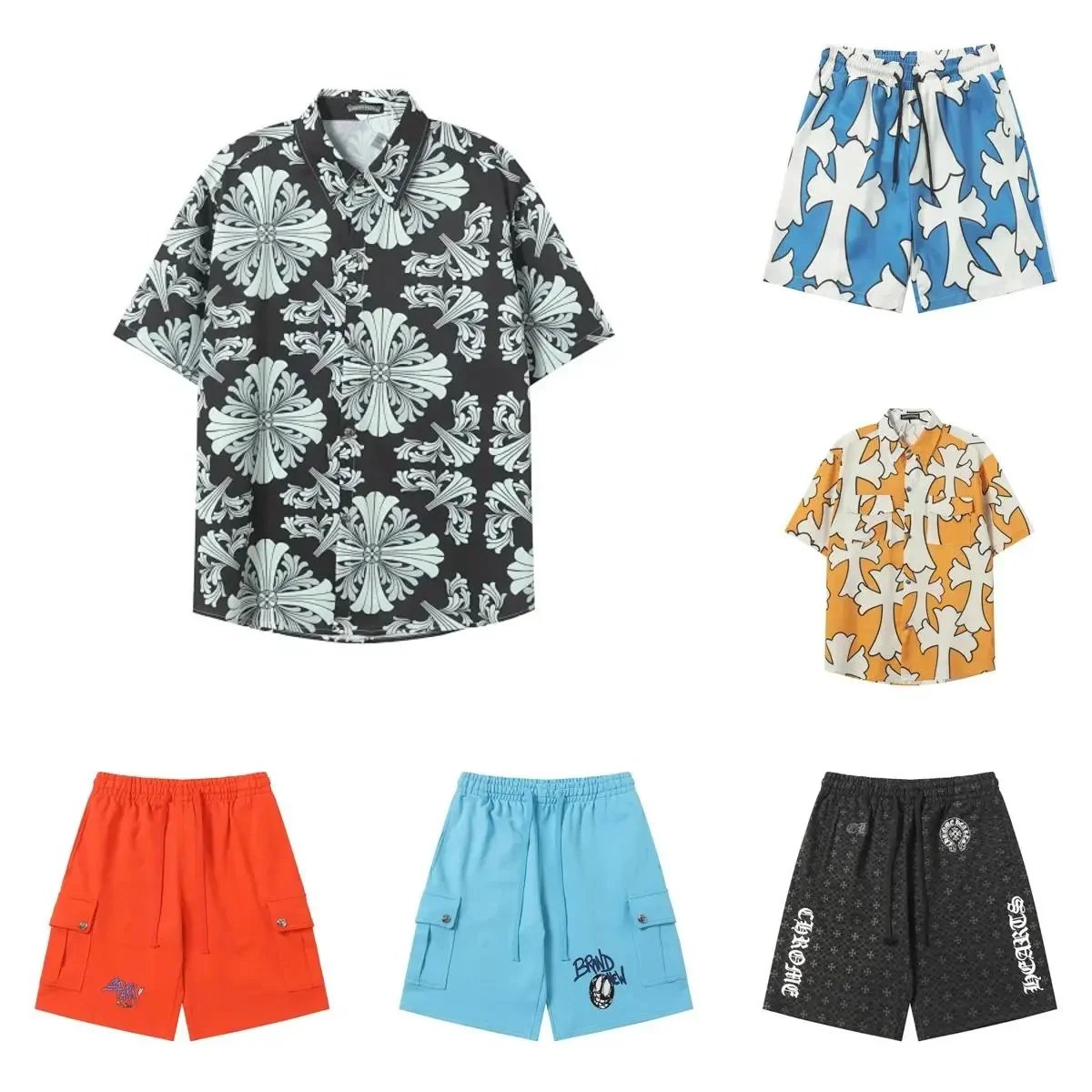 Carhartt Floral Print Shirt and Shorts Set
