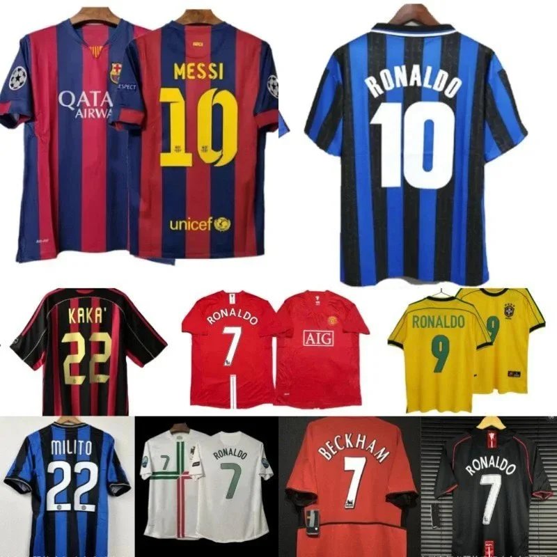 Authentic Soccer Jerseys Messi Ronaldo Beckham Kaka Football Shirts