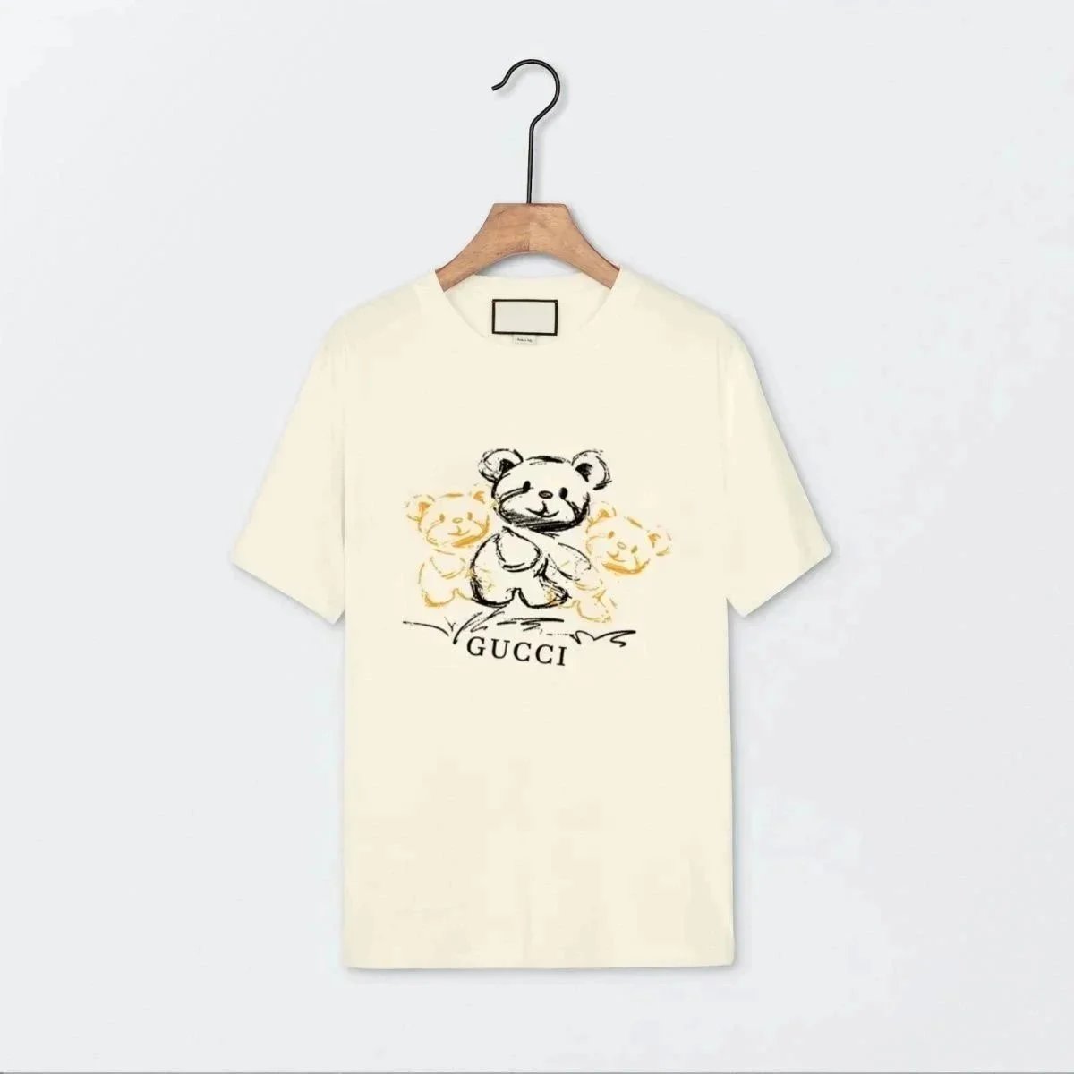 Gucci Bear Print T-Shirt Cream Color