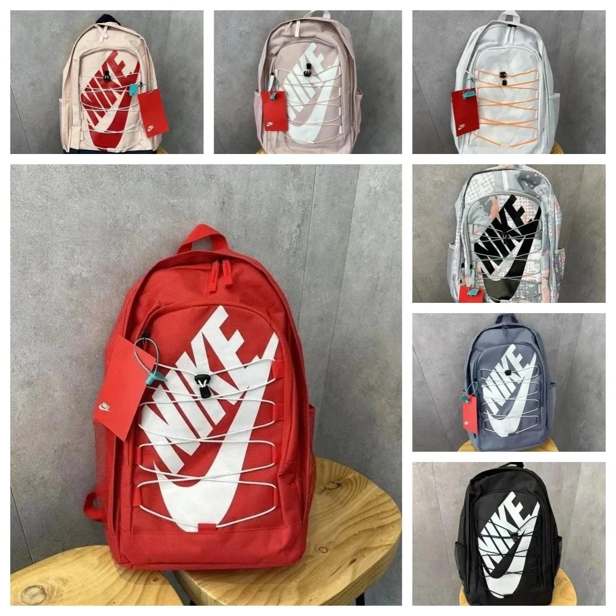 Nike Backpack with Large Swoosh Logo - Stylish and Durable School Bag