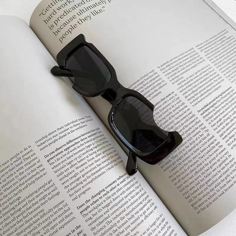Black Square Sunglasses for Women Men Fashion UV Protection