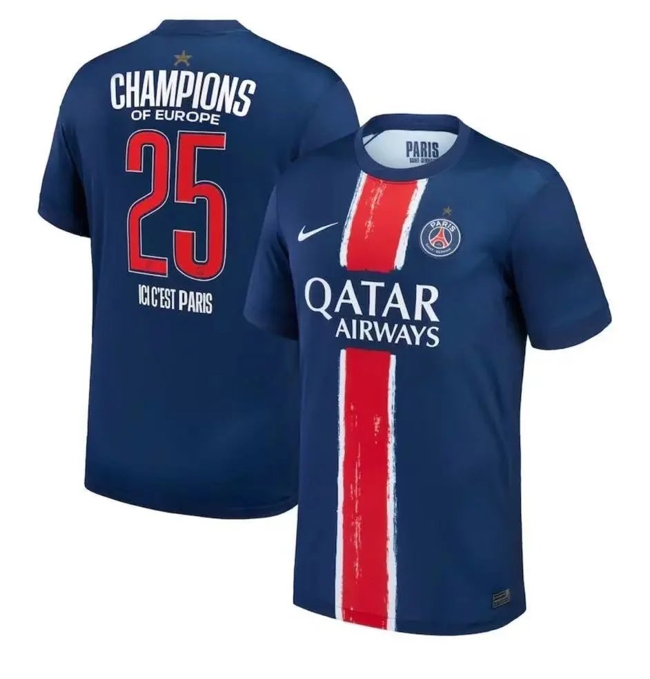 Paris Saint-Germain Champions of Europe 25 Jersey