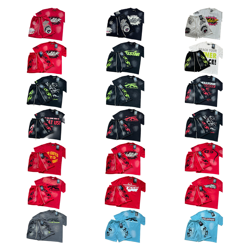 Alstar Skateboarding T-Shirts and Shorts Set for Men and Women