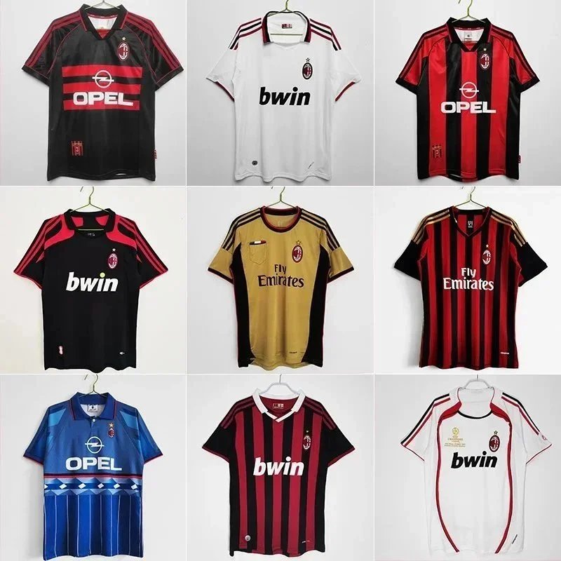 AC Milan Football Jersey Collection Vintage and Modern Designs