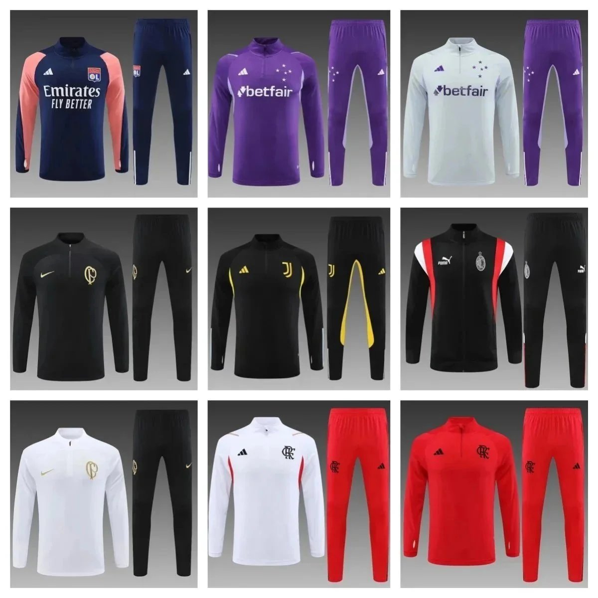 Football Training Tracksuits for Men - Adidas, Nike, Puma Team Kits
