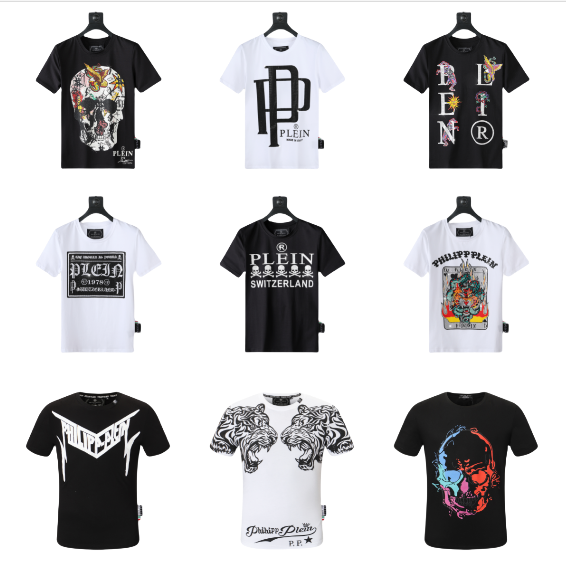 Philipp Plein T-Shirts Men Fashion Streetwear Graphic Tees