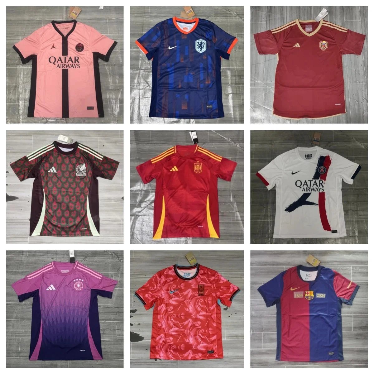 Official Football Soccer Jerseys from Top Clubs and National Teams
