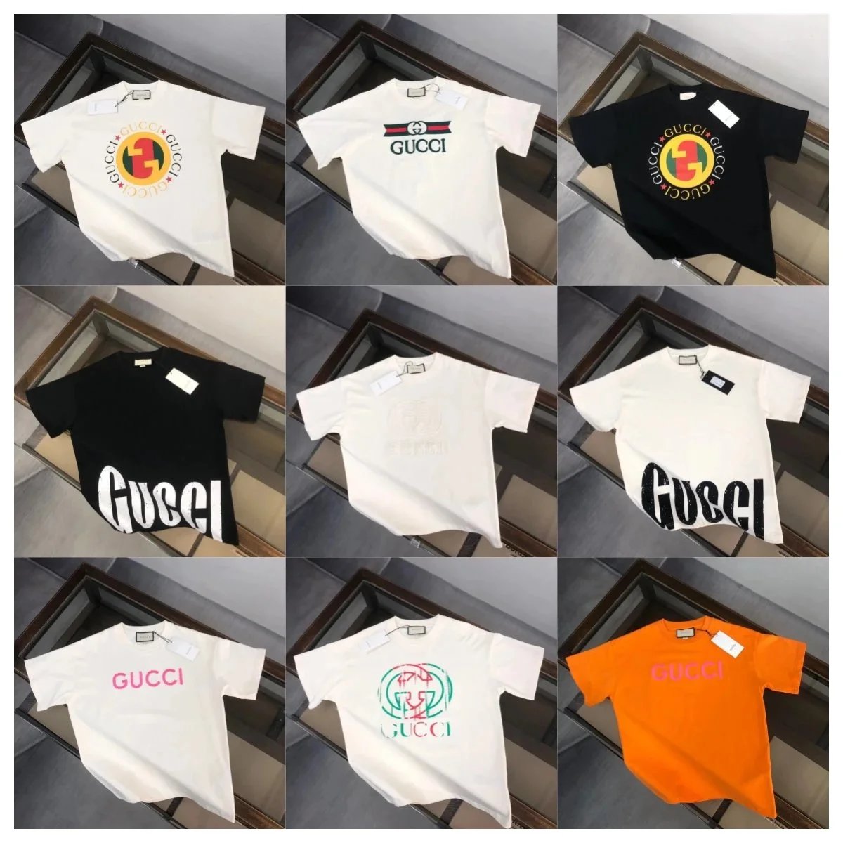 Gucci Logo T-Shirt Men Women Fashion Casual Top