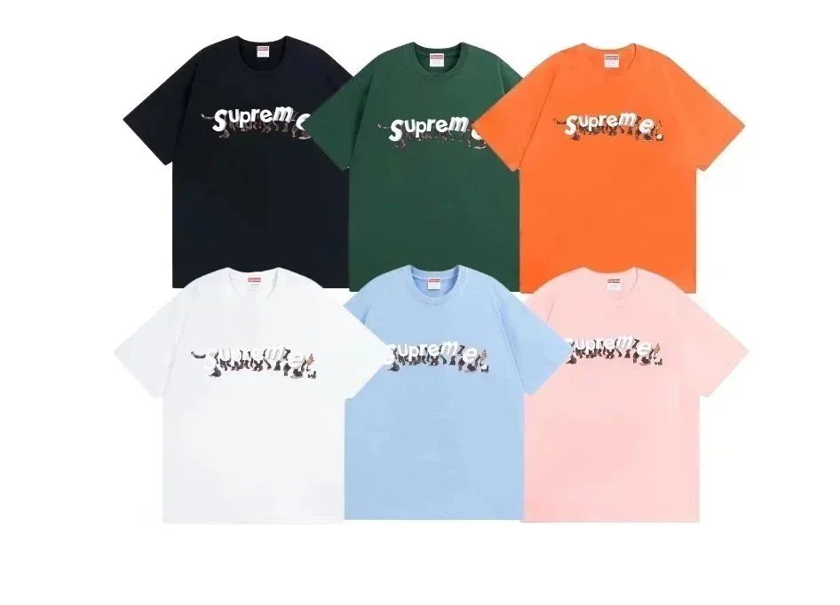 Supreme Logo T-Shirt Collection in Multiple Colors