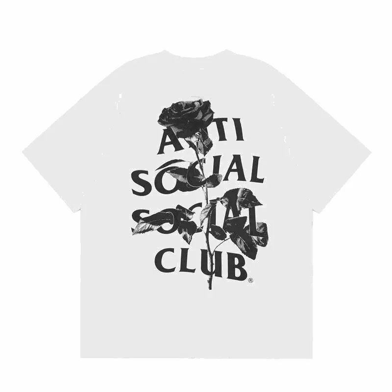 Anti Social Social Club Rose Logo T-Shirt White