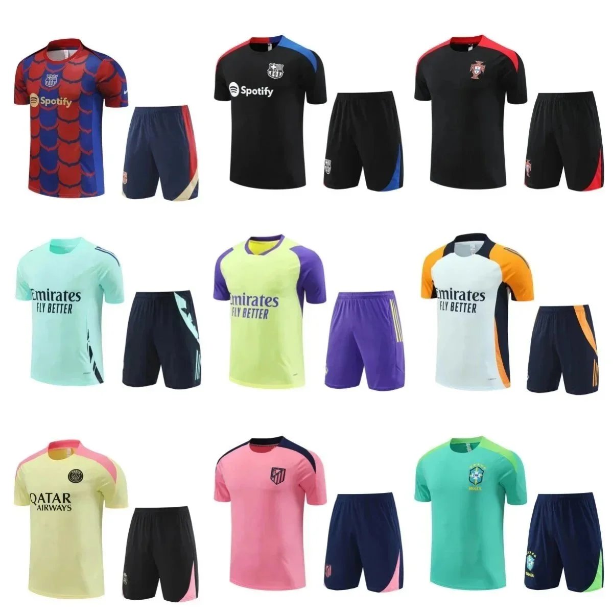 Official Soccer Kits for Men - Football Jerseys and Shorts Sets