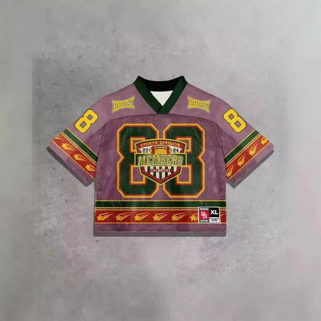 Sports Division Members Champions Jersey 88 Purple Green Yellow