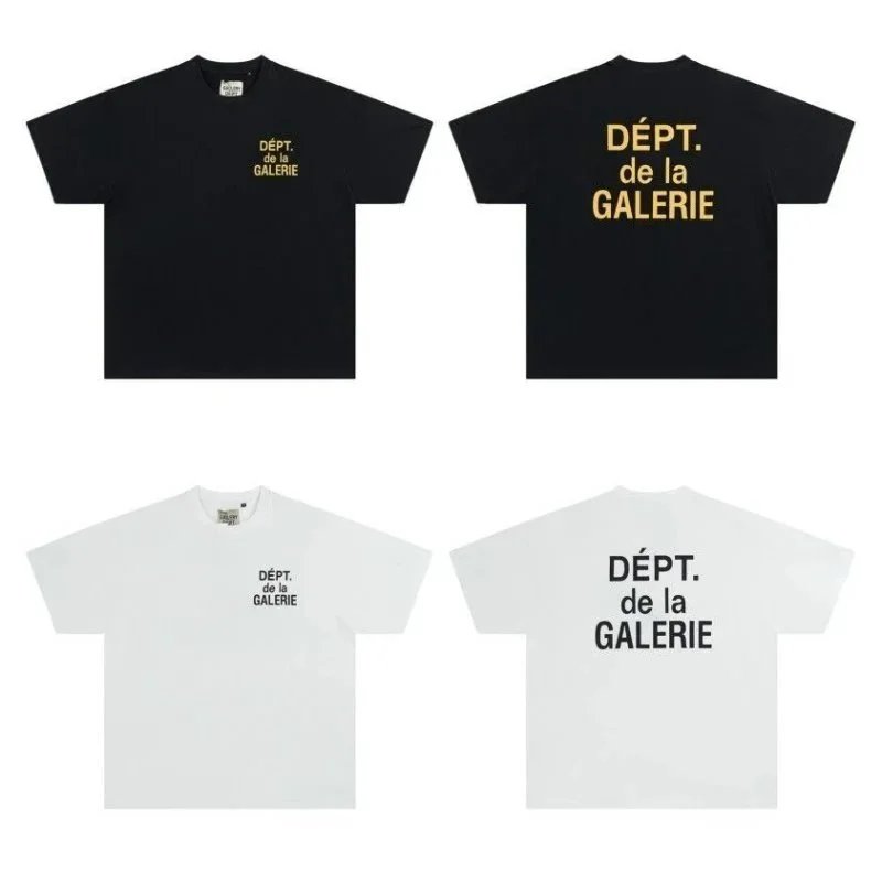 DEPT. de la GALERIE Logo T-Shirt Black White