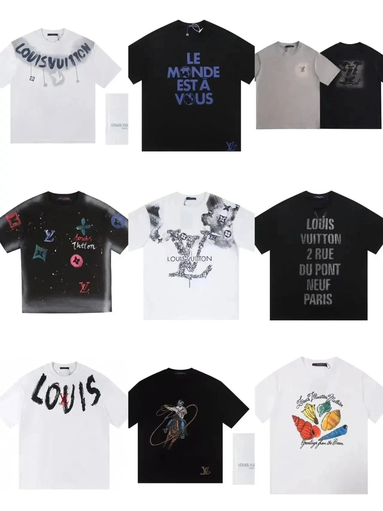 Louis Vuitton T-Shirts Collection Men's Fashion Streetwear