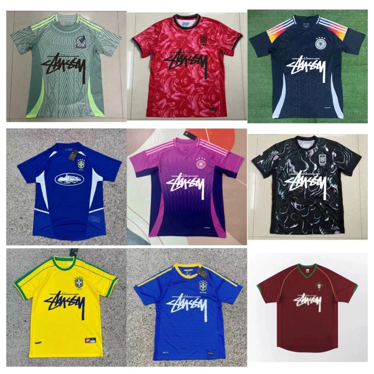 Stussy Football Jersey Collection International Team Designs